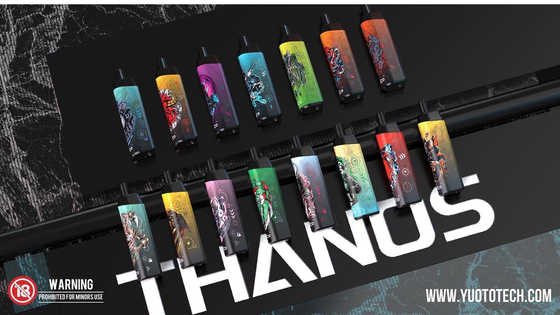 Yuoto Thanos 5000 Puffs 14ml प्री-फिल ई-जूस डिस्पोजेबल वेपराइज़र 650 एमएएच बैटरी क्षमता