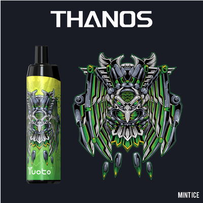 Yuoto Thanos 5000 पफ डिस्पोजेबल वेप 14Ml E लिक्विड टाइप c रिचार्जेबल