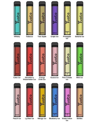XXL 2500 पफ्स डिस्पोजेबल वेप वेपोराइज़र 1200mAh बैटरी 7.0ml Ejuice 0% 2% 5% निकोटिन Yuoto ओरिजिनल फैक्ट्री से