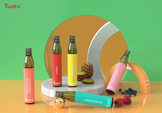 20mg निकोटीन 600 कश YUOTO बॉटल मैक्स, मेश कॉइल TPD डिस्पोजेबल Vape 2% निकोटिन
