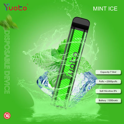 7ML 1200mAh बैटरी 2500 पफ डिस्पोजेबल Vape Yuoto 23 फ्लेवर तरबूज बर्फ