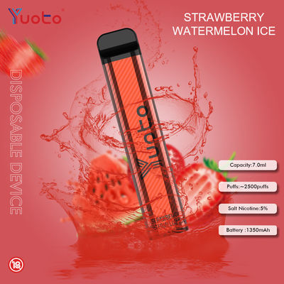 7ML 1200mAh बैटरी 2500 पफ डिस्पोजेबल Vape Yuoto 23 फ्लेवर तरबूज बर्फ