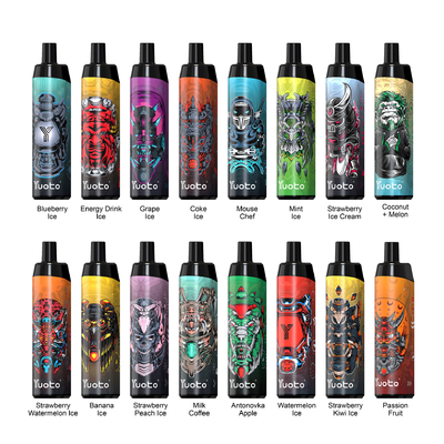 थोक सस्ती कीमत Yuoto Thanos 5000puff डिस्पोजेबल Vape ई-सिगरेट Vape पेन मेष कुंडल रिचार्जेबल 650mAh 14ml निक