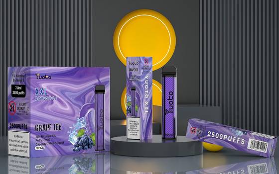 yuoto xxl 2500 कश डिस्पोजेबल vape का प्रामाणिक कारखाना 5% nic 7ml तरल 1200mah 35 रंग उपलब्ध