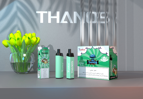 Yuoto Thanos 5000 पफ्स डिस्पोजल वेप किट 14ML ई-लिक्विड 5% निक मैसिव क्लाउड्स