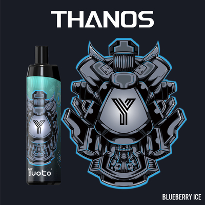 Yuoto Thanos 5000 पफ्स डिस्पोजेबल वेप पेन हुक्का 14ml ई-लिक्विड 650mAh बैटरी मेश कॉइल के साथ