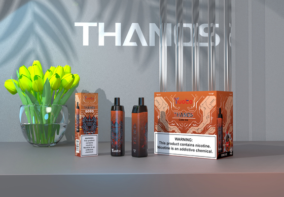 Yuoto Thanos 5000 पफ्स डिस्पोजेबल वेप ई सिग 14ml Ejuice 650mAh बैटरी हॉट सेलिंग स्ट्रॉबेरी आइसक्रीम