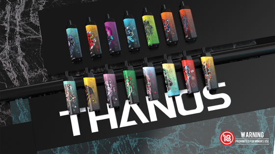 Yuoto Thanos 5000 पफ्स डिस्पोजेबल वेप ई सिग 14ml Ejuice 650mAh बैटरी हॉट सेलिंग स्ट्रॉबेरी आइसक्रीम