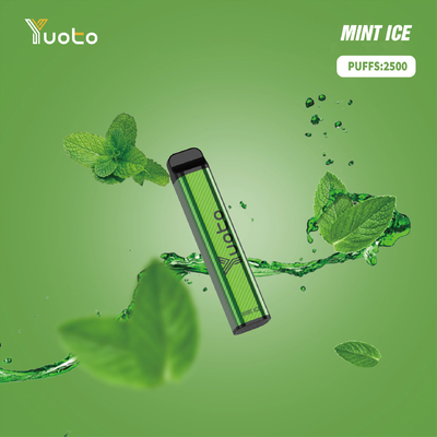 ब्लूबेरी आइस डिस्पोजेबल वेप यूटो XXL 2500 पफ्स ई सिगरेट 7ml ई-लिक्विड 1200mAh बैटरी के साथ