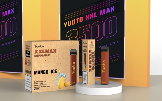 एनर्जी ड्रिंक फ्लेवर Yuoto xxl मैक्स 3500 पफ्स डिस्पोजेबल वेपहोलसेल डिस्पोजेबल वेप मेश कॉइल लेदर सरफेस 9ml