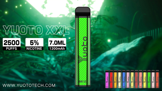 फैक्टरी से डिस्पोजेबल वेप पेन युओटो XXL 2500 पफ्स 7ml ई-लिक्विड 1200mAh बैटरी थोक