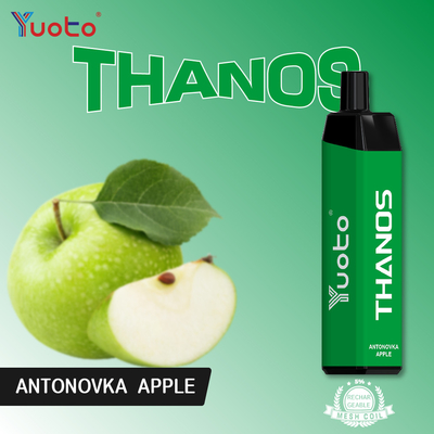 बनाना फ्लेवर डिस्पोजेबल वेप पॉड 5000 पफ्स मेश कॉइल 14ml ई जूस 650mAh