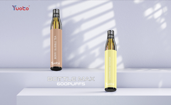 20mg निकोटीन 600 कश YUOTO बॉटल मैक्स, मेश कॉइल TPD डिस्पोजेबल Vape 2% निकोटिन