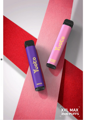 16 फ़्लेवर युओटो XXL मैक्स 3500 पफ़्स डिस्पोजेबल वेप 9.0ml ई जूस 1200mAh