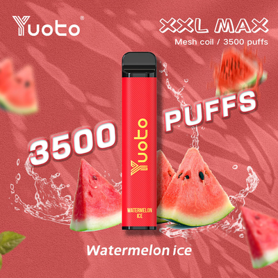 ODM Yuoto 3500 पफ्स वेप बार 16 मिक्स्ड फ्लेवर ROHS 1200mAh बैटरी 9ml E जूस