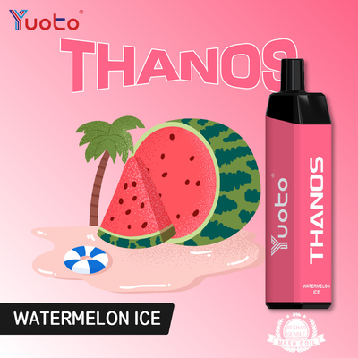 Yuoto rohs स्वीकृत yuoto thanos 5000 Puffs MSDS स्वीकृत डिस्पोजेबल वेपोराइज़र वाटरमेलन आइस
