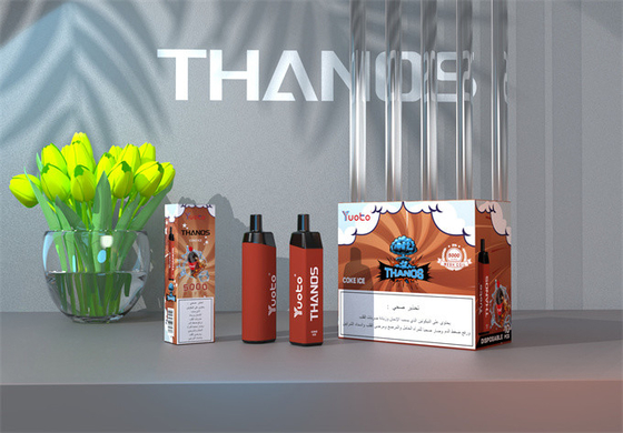 टाइप सी रिचार्जेबल युओटो थानोस 5000 पफ्स डिस्पोजेबल वेप 14ml ई लिक्विड 650mAh