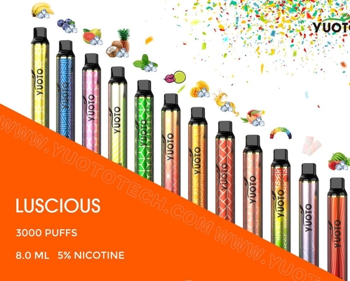 गर्म बिक्री थोक Vape पेन पॉड स्टार्टर किट Yuoto Luscious 3000 Puffs डिस्पोजेबल ई Vape इलेक्ट्रॉनिक सिगरेट Vape पॉड