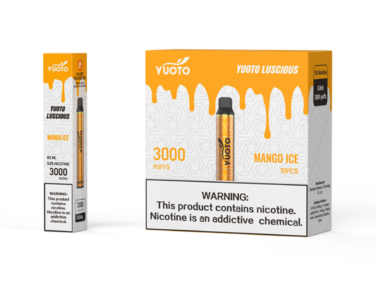 1350mAh बैटरी 8.0 मिली ई लिक्विड 24 फ्लेवर डिस्पोजेबल वेप युओटो लुशियस 3000 पफ्स