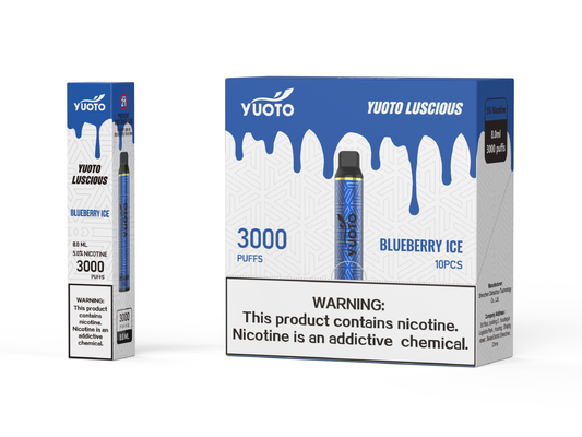 1350mAh बैटरी 8.0 मिली ई लिक्विड 24 फ्लेवर डिस्पोजेबल वेप युओटो लुशियस 3000 पफ्स