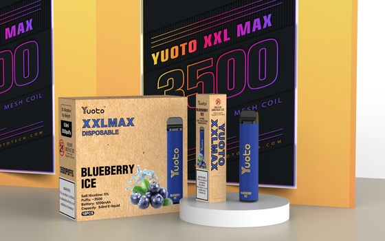 Yuoto XXL मैक्स 0% 2% 5% निक डिस्पोजेबल ई सिगरेट प्रीफिल्ड कार्ट्रिज मेश कॉइल