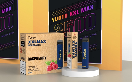 Yuoto XXL मैक्स 0% 2% 5% निक डिस्पोजेबल ई सिगरेट प्रीफिल्ड कार्ट्रिज मेश कॉइल