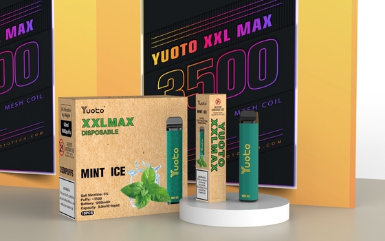 फ्रूट फ्लेवर युओटो XXL मैक्स 3500 पफ्स बार 9ml ई लिक्विड डिस्पोजेबल वेप पेन 20mg निक