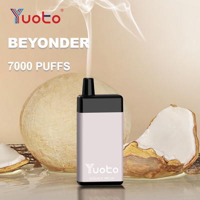 16ml ई-लिक्विड 900mAh बैटरी मेश कॉइल के साथ 7000 पफ्स युओटो बियॉन्डर डिस्पोजेबल वेप पेन हुक्का