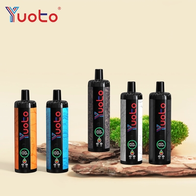 समायोज्य वायुप्रवाह YUOTO 15000 Puffs डुअलमेश कॉइल के साथ डिस्पोजेबल वाइप 850mAh बैटरी 23 स्वाद