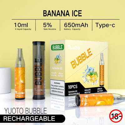 हॉट सैलिंग यूओटो बबल 4000puffs 10ml 650mah रिचार्जेबल yuoto डिस्पोजेबल vape मेष कॉइल चीन में बनाते हैं