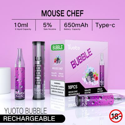 हॉट सैलिंग यूओटो बबल 4000puffs 10ml 650mah रिचार्जेबल yuoto डिस्पोजेबल vape मेष कॉइल चीन में बनाते हैं