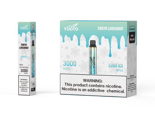 2022 Hottest E Cig DisposabYuoto luscious 3000puffs 1350mah 8ml eliquid yuoto डिस्पोजेबल vape yuotovape vape पॉड