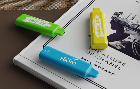 1500puff 2-5% Mg डिस्पोजेबल ई सिग स्क्वायर लाइन 800mAh बैटरी के साथ
