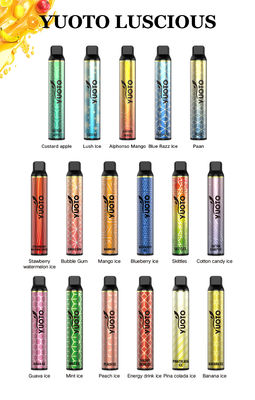 Yuoto Luscious 3000 Puffs डिस्पोजेबल Vape 1350 mAh बैटरी 8.0 ML ई-जूस