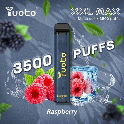 XXL Yuoto डिस्पोजेबल Vape MAX 3500 Puffs डिवाइस स्वाद 9 एमएल