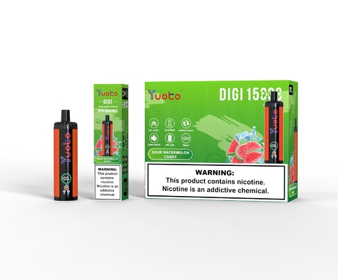 Yuoto DIGI 15000 पफ डबल मेष कॉइल टिकाऊ डिस्पोजेबल वेप