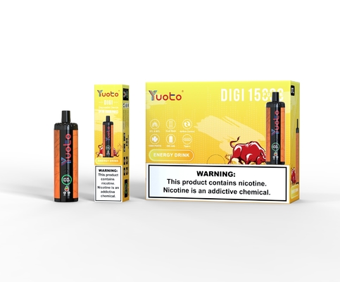 Yuoto DIGI 15000 Puffs Daul Mesh Coil Vape समायोज्य वायु प्रवाह